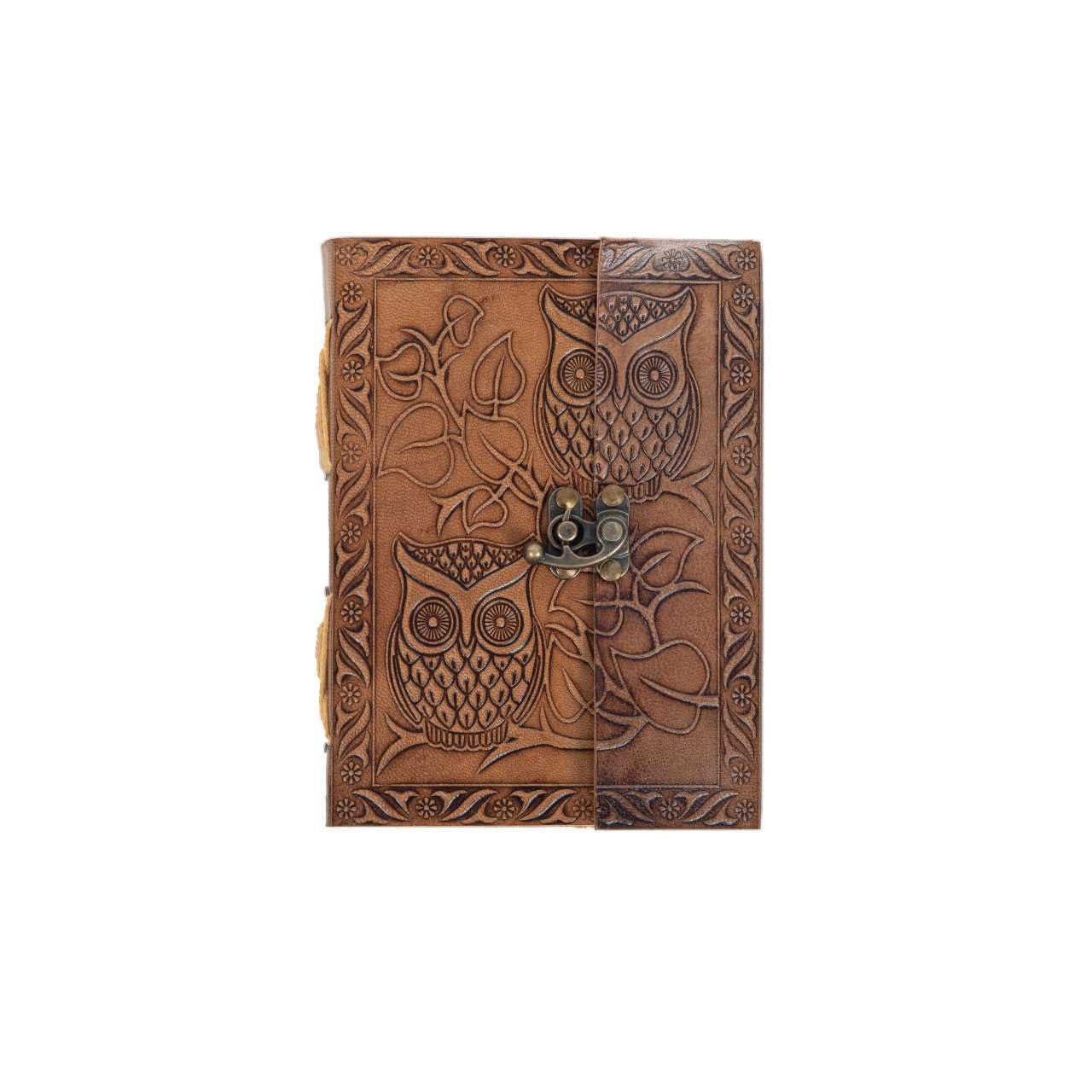 Owl Embossed Leather Journal