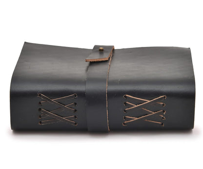 Decal Vintage Black Leather Journal Unruled