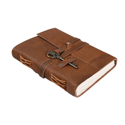 Brown Vintage Key Leather Handmade Journal