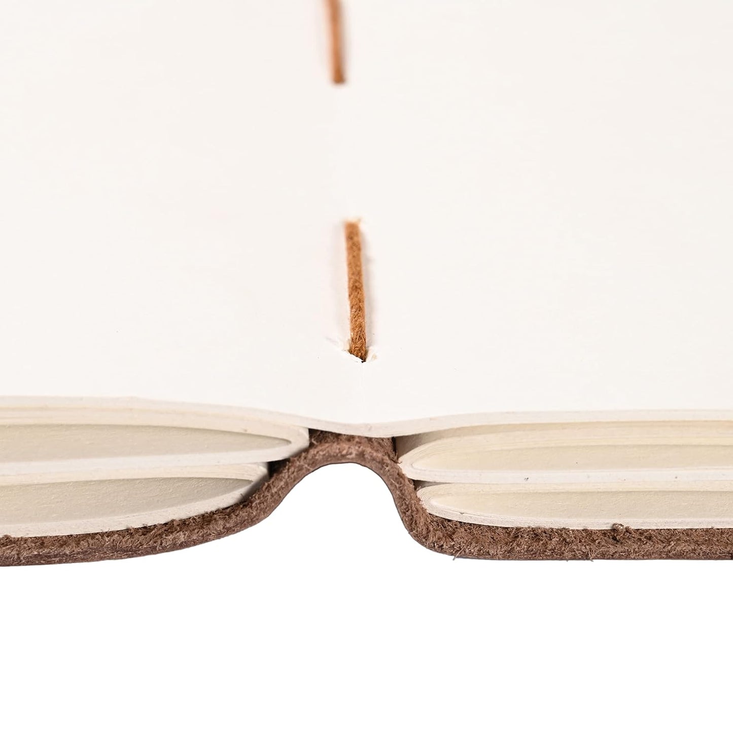 Crunch Brown Leather Journal Sketchbook Unruled