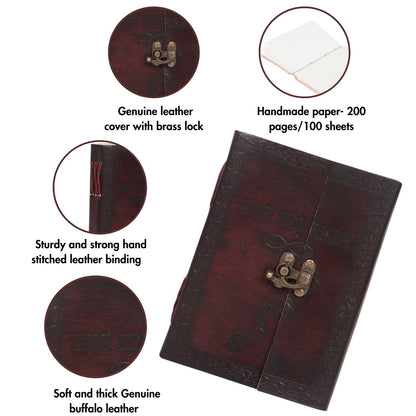 The Journey Embossed Leather Journal