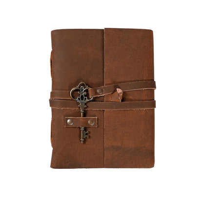 Brown Vintage Key Leather Handmade Journal