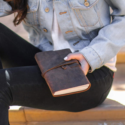 Antique Handmade Vintage Leather Journal