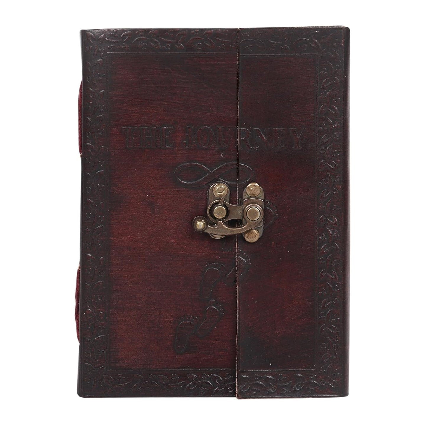 The Journey Embossed Leather Journal