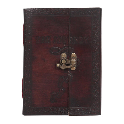 The Journey Embossed Leather Journal