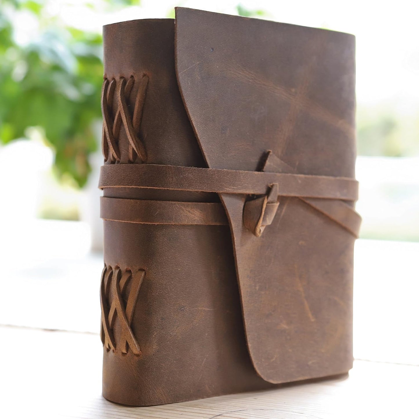 Antique Handmade Vintage Leather Journal