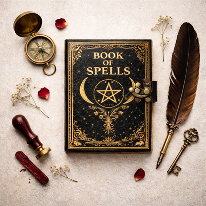 Midnight Arcana Leather Spellbook