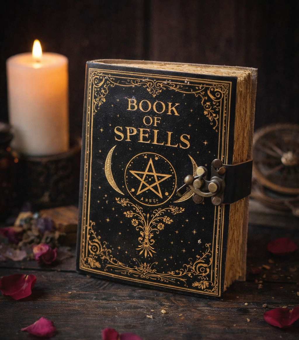 Midnight Arcana Leather Spellbook