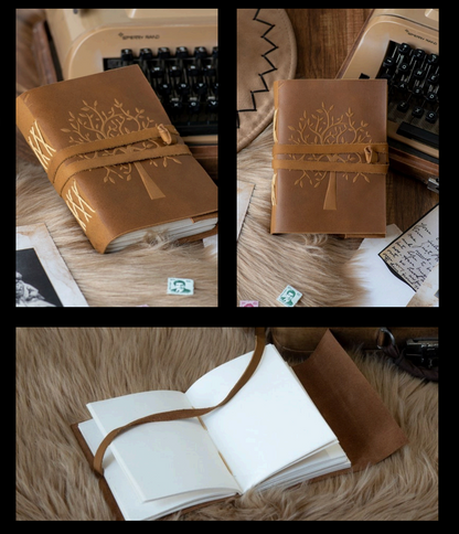 Tree of Life Embossed Leather Journal