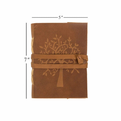 Tree of Life Embossed Leather Journal