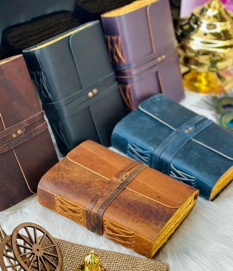 Tie Closure Flape Leather Journal