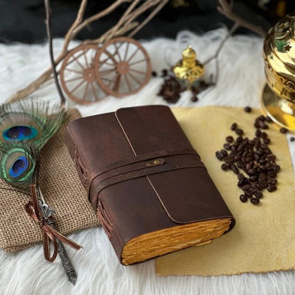 Tie Closure Flape Leather Journal