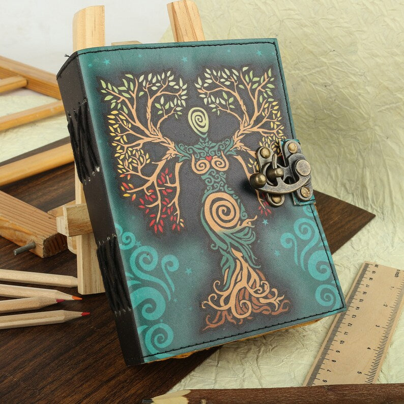 Mother Earth Tree of Life With Brass Lock
