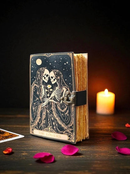 Book of Spells Leather Journal With Brass Lock