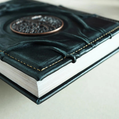 Unique Tree of Life brass Leather Journal With Brass Lock