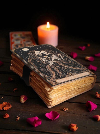 Book of Spells Leather Journal With Brass Lock