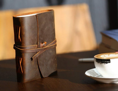 Antique Handmade Vintage Leather Journal