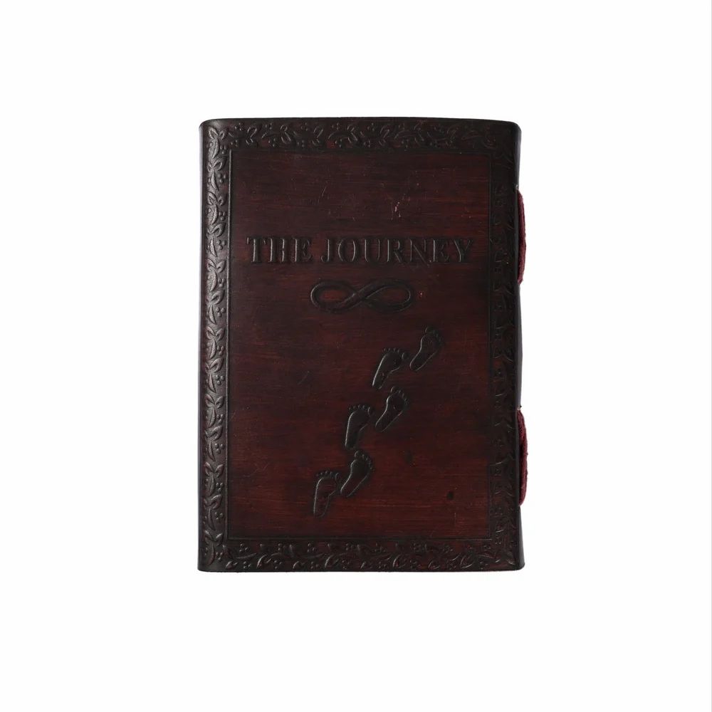 The Journey Embossed Leather Journal