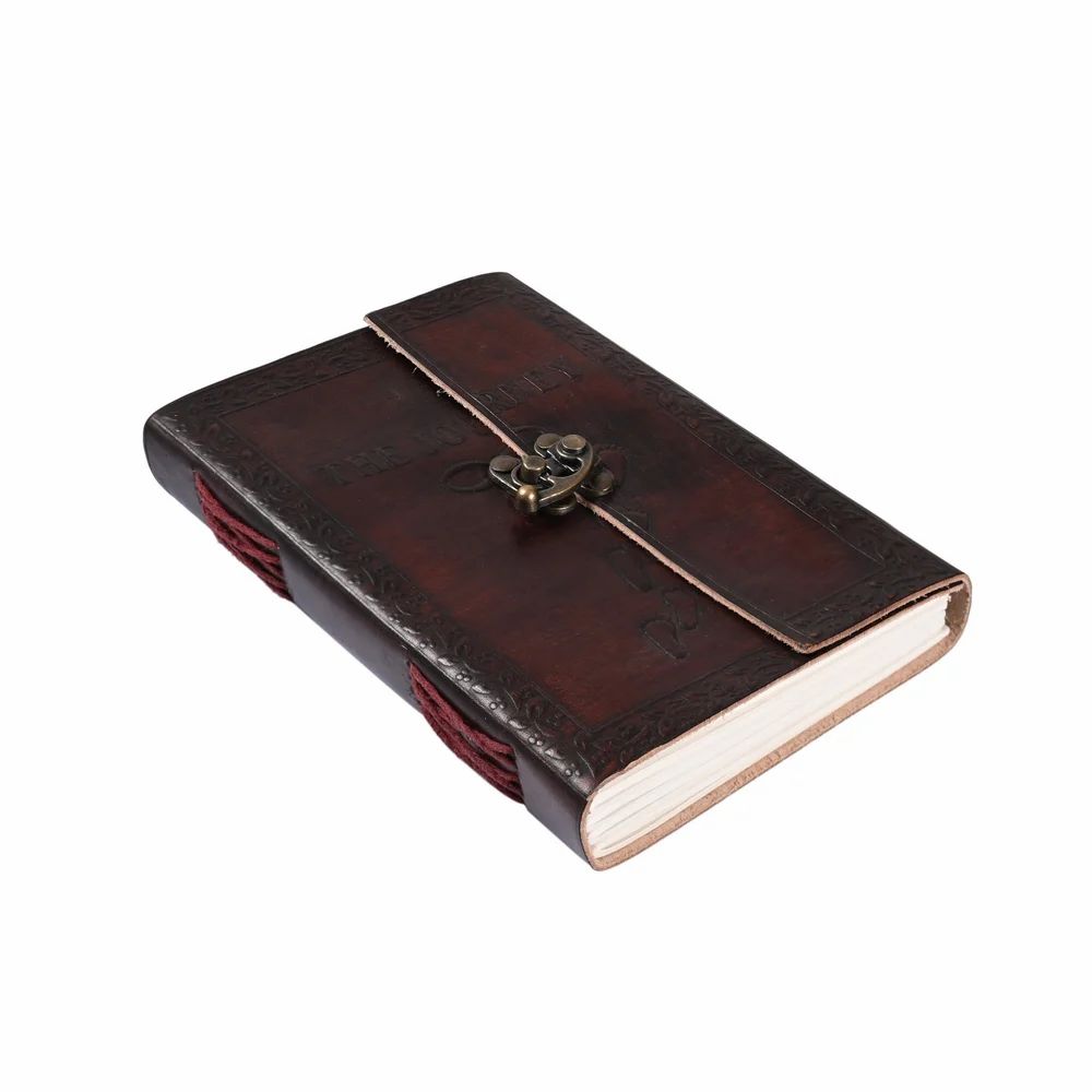 The Journey Embossed Leather Journal