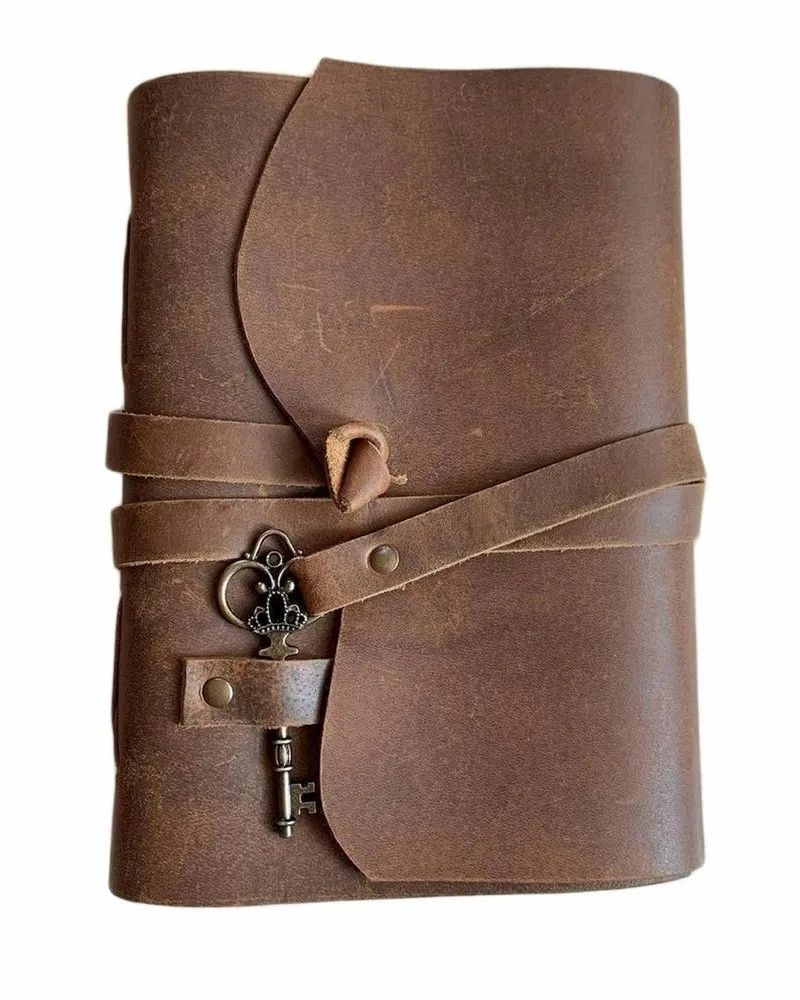 Brown Vintage Key Leather Handmade Journal